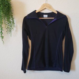 Columbia Black Fleece Quarter Zip Pullover